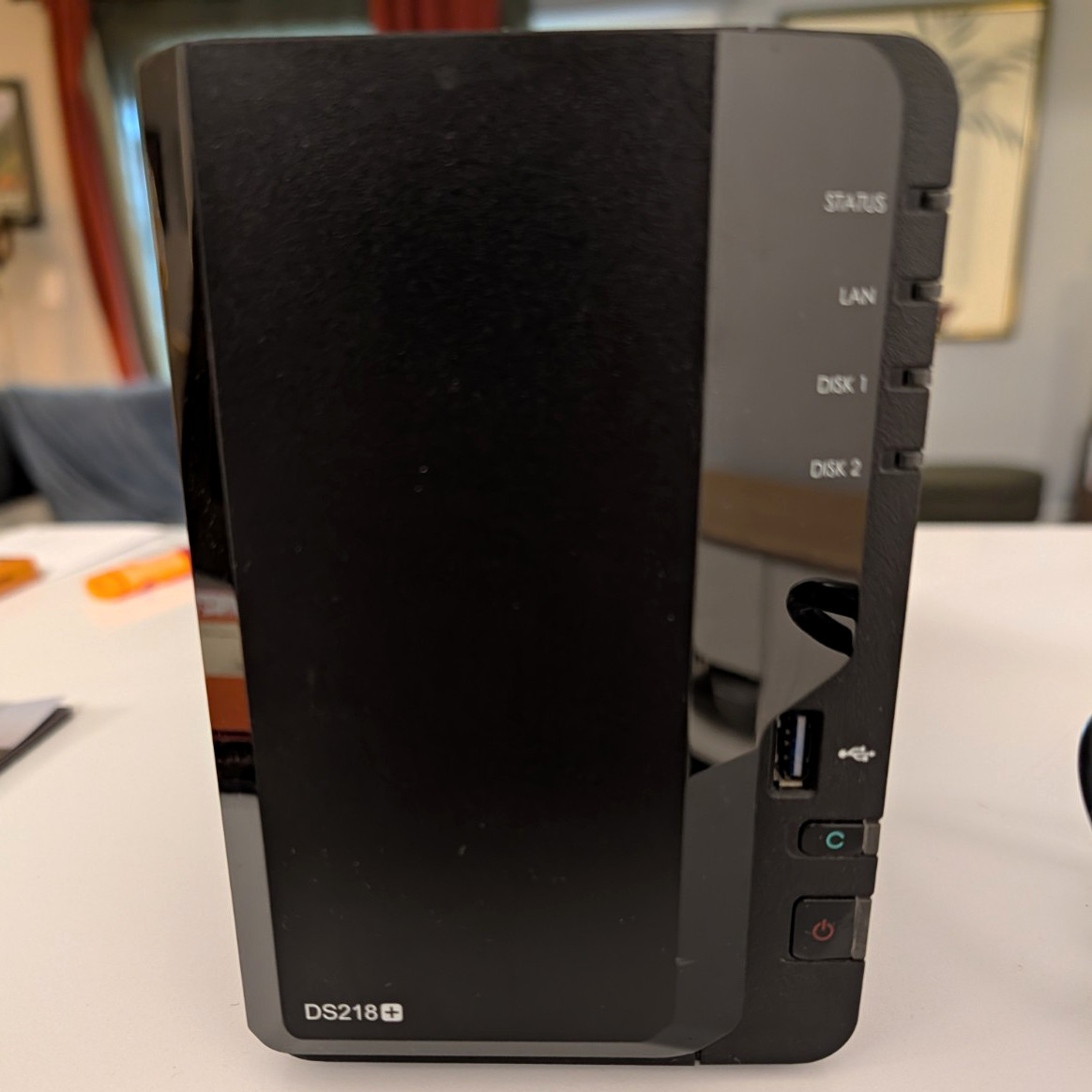 Synology DiskStation DS218+ 2-Bay Diskless NAS w/ Extra 8GB RAM, USB 3.0, Black