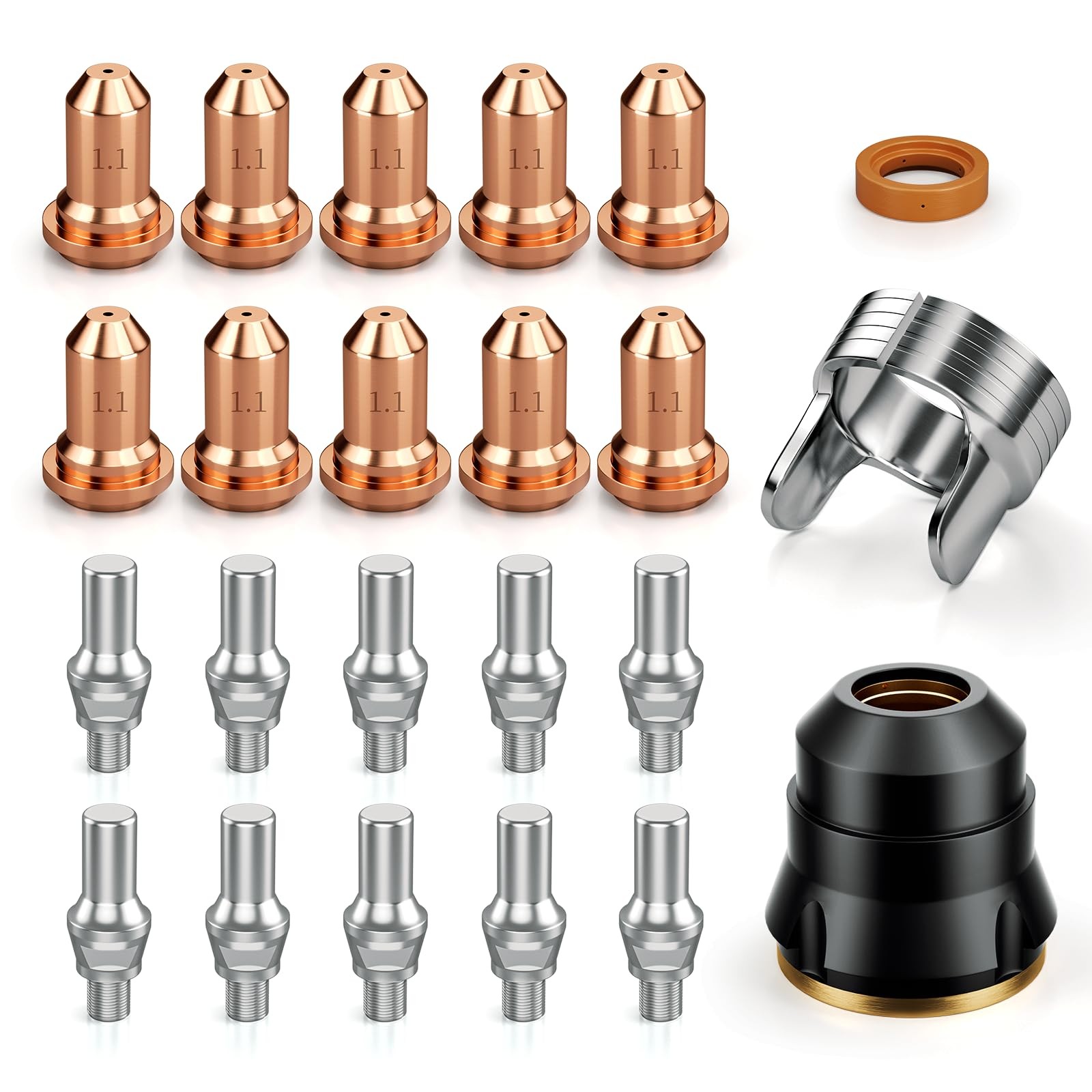 ARCCAPTAIN 23Pcs IPT60 Plasma Cutter Torch Consumables .045