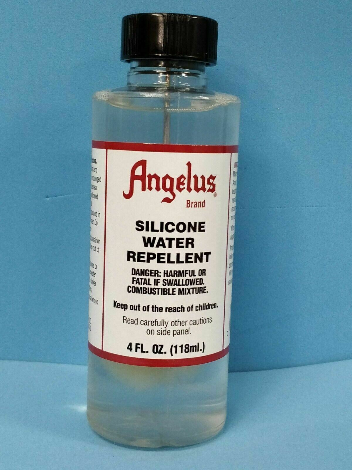 Angelus Liquid Silicone Leather Waterproofer 4 oz - Softens & Prevents Cracking