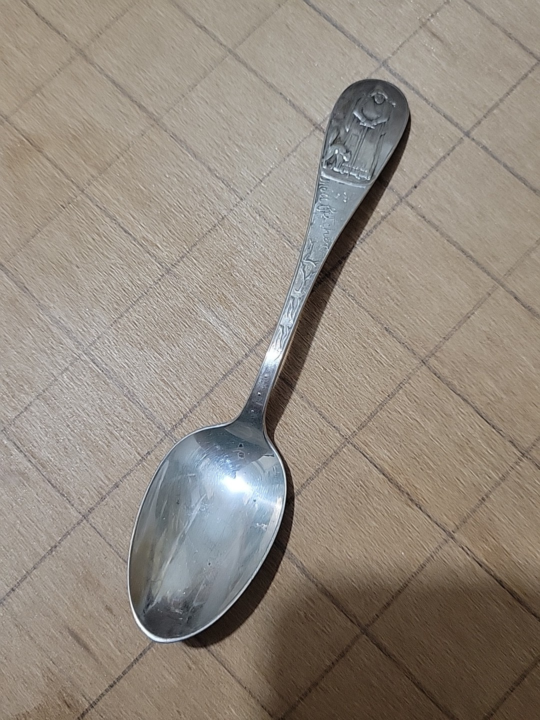 Antique Moll Pitcher Sterling Silver Souvenir Spoon Lynn Mass. W. F. Newhall Co.