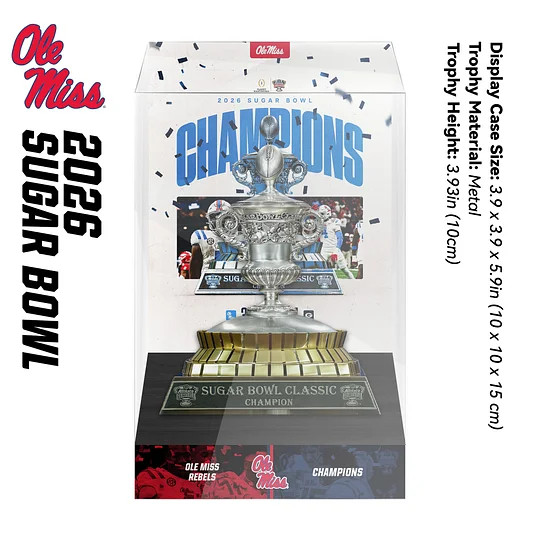 2026 Ole Miss Rebels Sugar Bowl Inspiration Championship 10cm Metal Trophy 2026 Ole Miss Rebels Sugar Bowl Inspiration Championship 10cm Metal Trophy