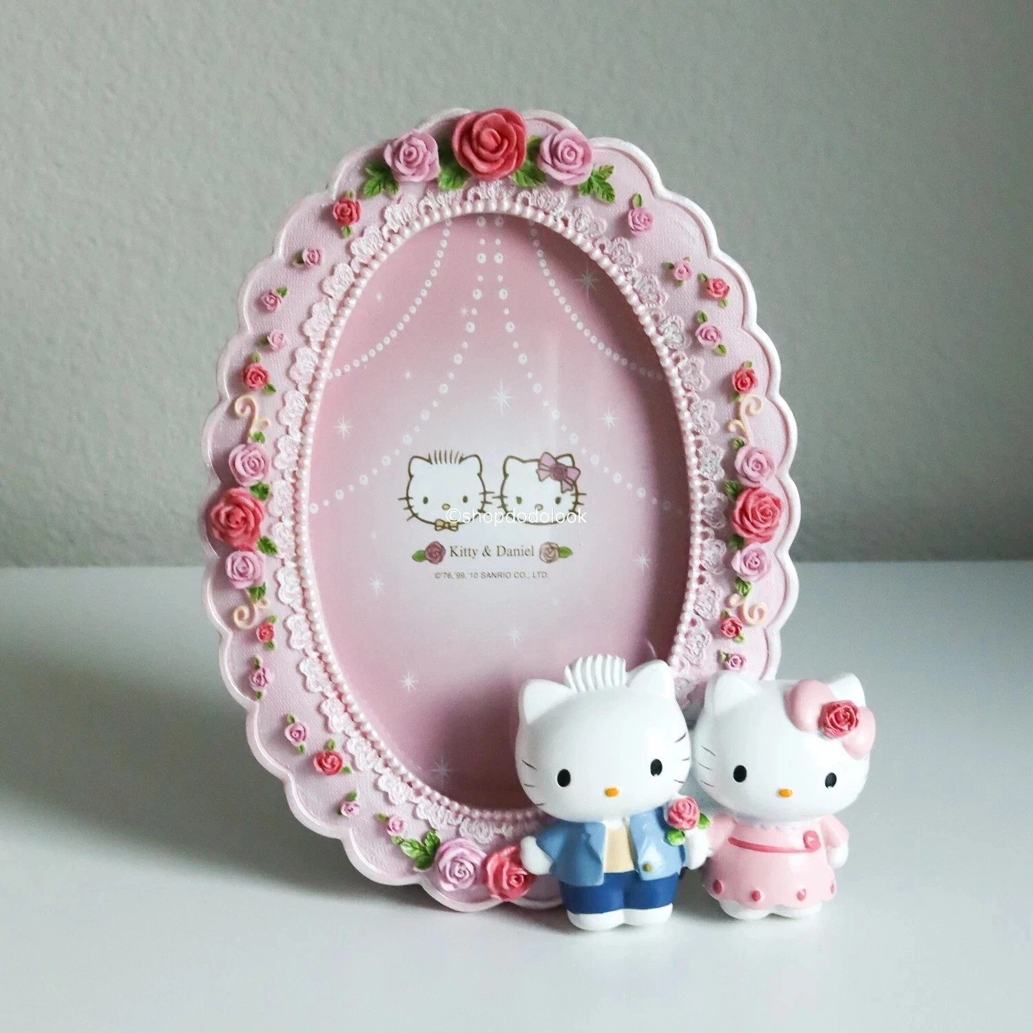 Vintage Sanrio Hello Kitty Dear Daniel Wedding Rose Photo Frame 9'Hx6.5 Vintage Sanrio Hello Kitty Dear Daniel Wedding Rose Photo Frame 9'Hx6.5