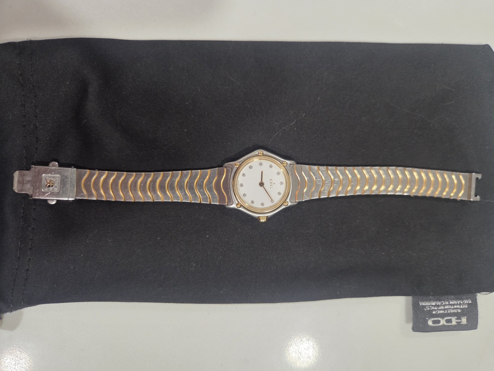 Ebel Women\'s Watch Swiss Quartz Diamond Mother of Pearl Dial Two Tone 18k Steel Ebel Women\'s Watch Swiss Quartz Diamond Mother of Pearl Dial Two Tone 18k Steel
