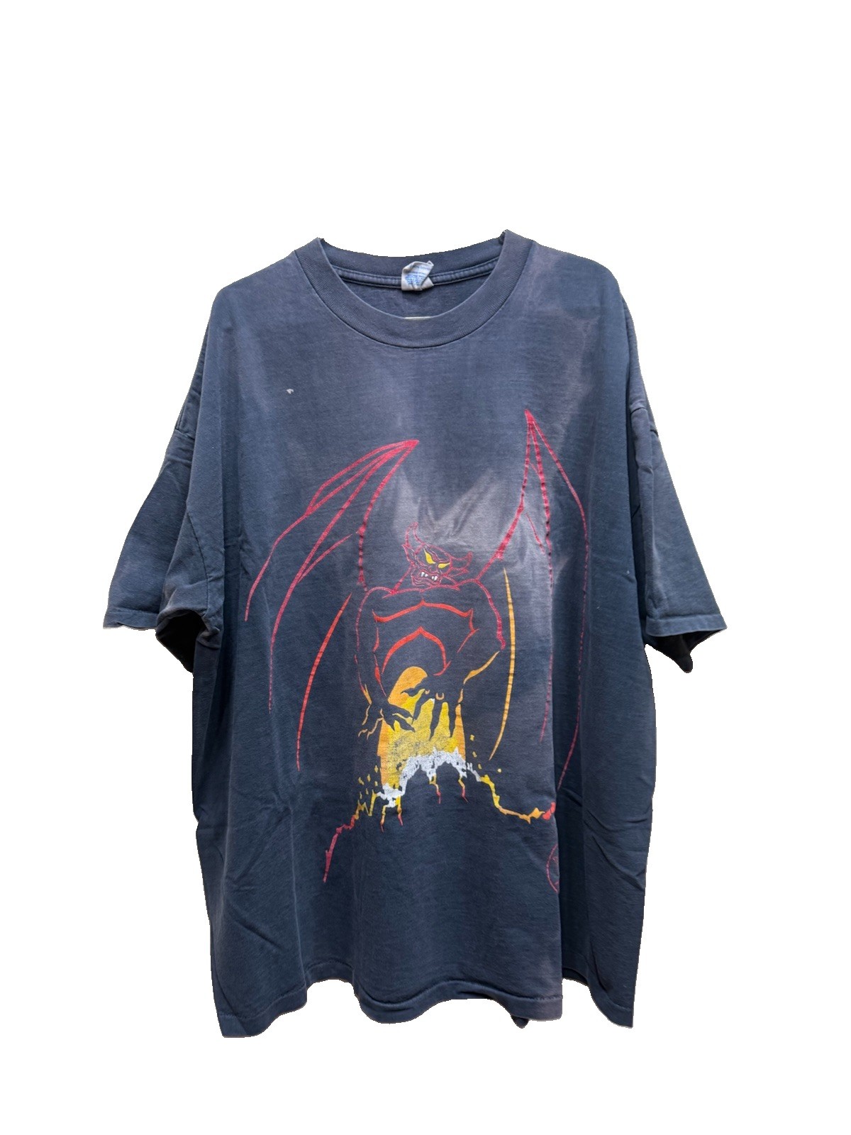 Vintage Disney Villains Chernabog Fantasia Shirt USA Made XXL Fader Rare Fade