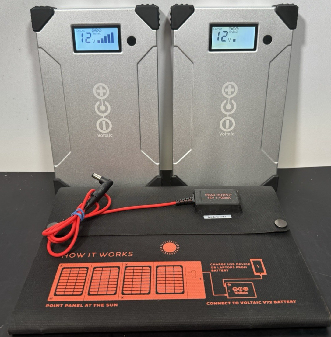 Voltaic Systems Arc 20W Solar Panel Bundle w/ 2 V88 24000mAh Batteries