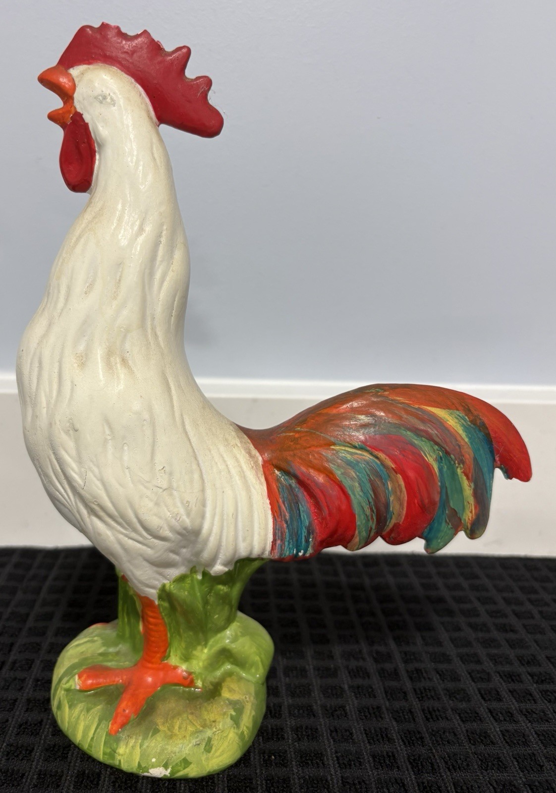 Vintage 10” Hand Painted Ceramic Rooster Figurine Farmhouse Country Decor Vintage 10” Hand Painted Ceramic Rooster Figurine Farmhouse Country Decor