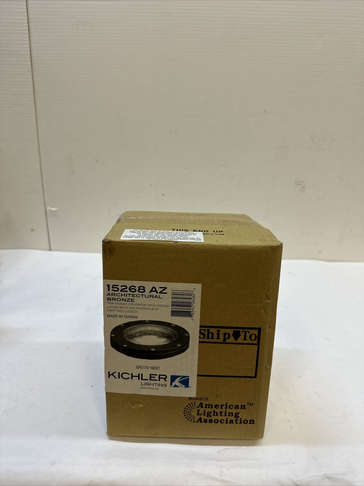 Kichler 16258CBR40 Landscape Inground Light, LED 20 Watts, Centennial Brass