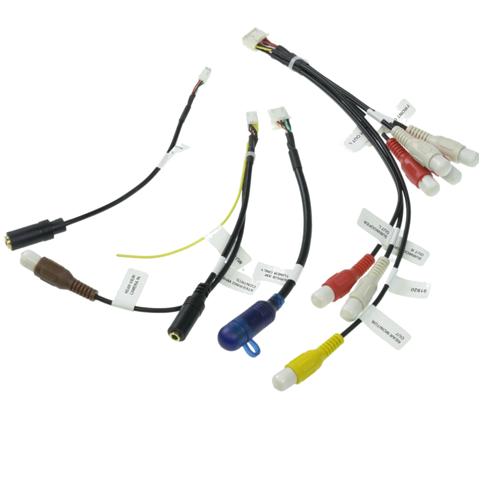 Xtenzi 4PCS Set XT91920 AV RCA Harness Cord For Pioneer DMHW2700NEX DMHW2770NEX
