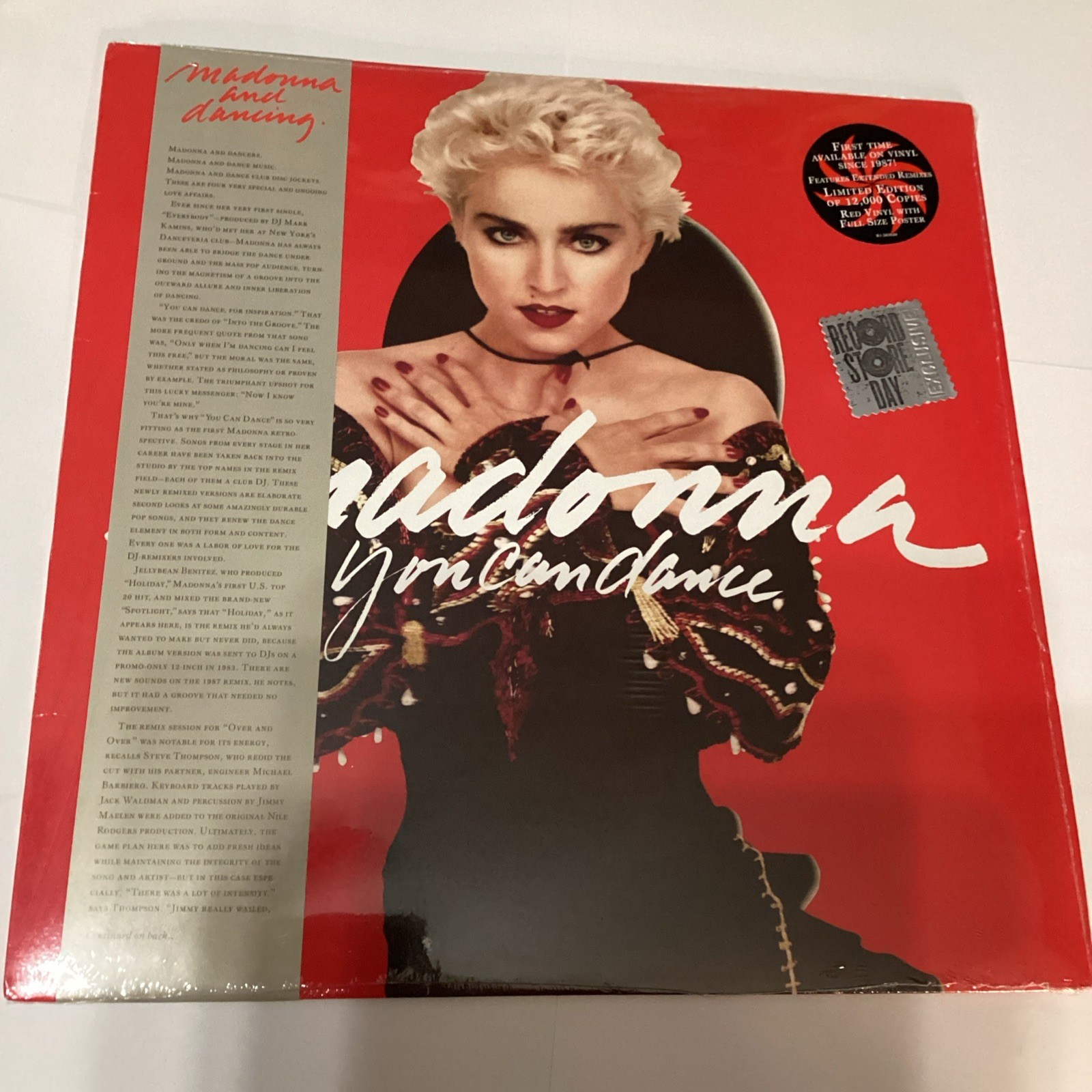 Madonna You Can Dance RSD ltd Red Lp Vinyl w/full size poster BRAND NEW SEALED 