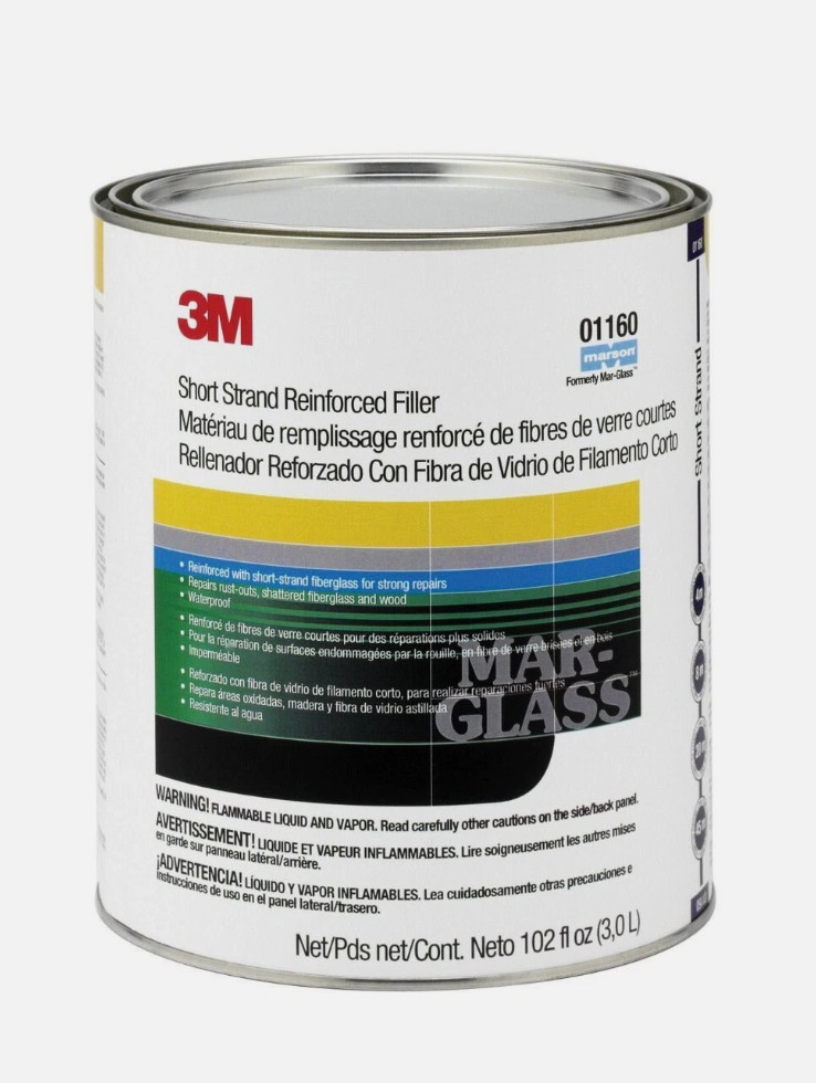 Marson 01160 Short Strand Fiberglass Reinforced Body Filler (Gallon)