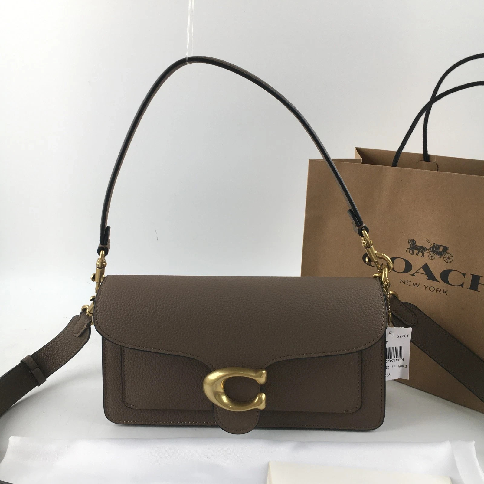 New COACH CH857 Tabby Shoulder Bag 26 Polished Pebble Leather Dark Stone Outlet New COACH CH857 Tabby Shoulder Bag 26 Polished Pebble Leather Dark Stone Outlet