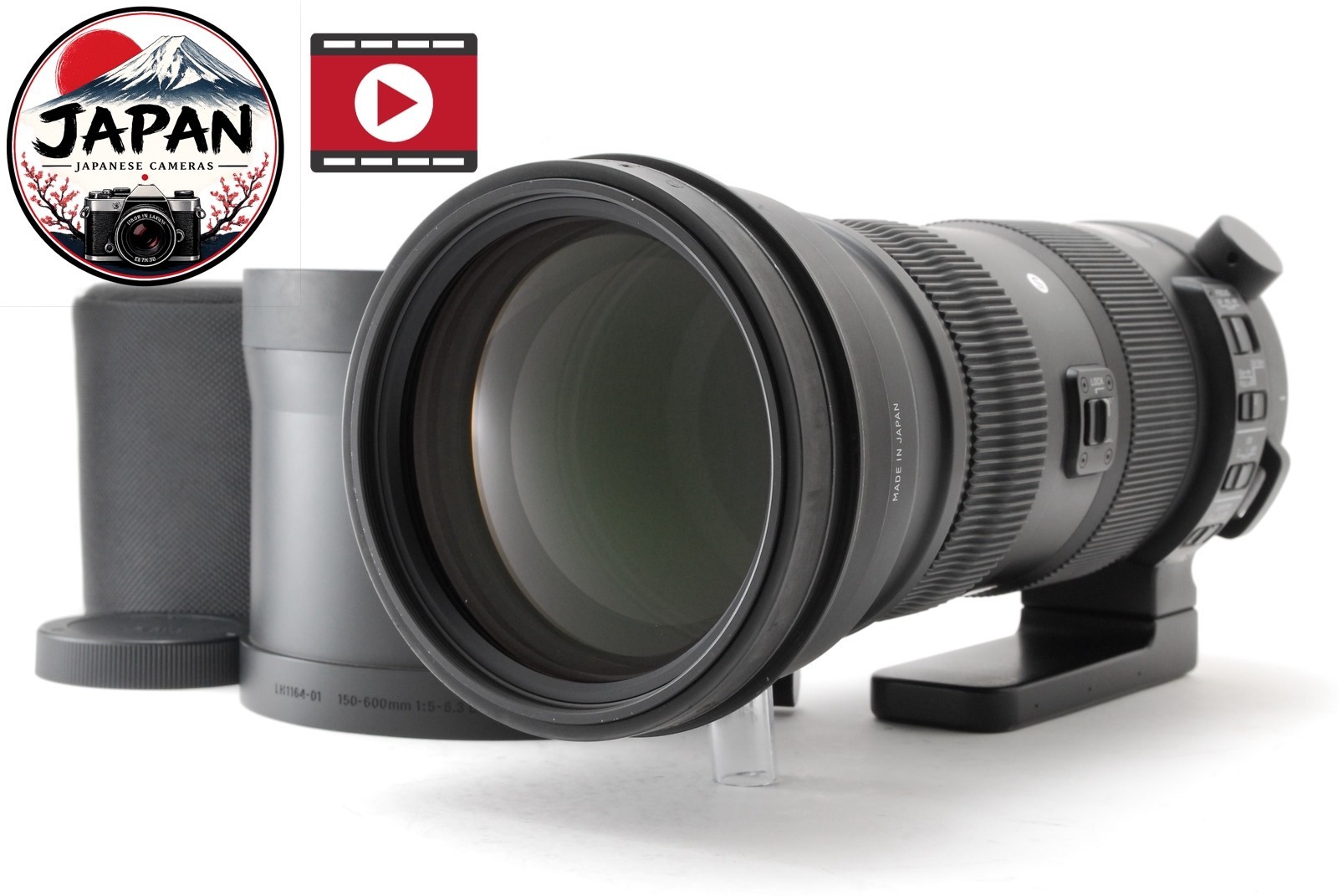 [N MINT w/Hood]Sigma 150-600mm f5-6.3 DG OS HSM Sports Lens for Canon EF JAPAN