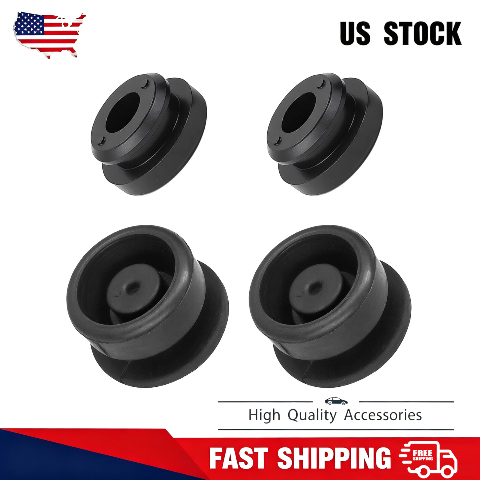 4X Radiator Upper Lower Rubber Cushion Bushing 74173-SJ4-000 For Honda Civic FIT