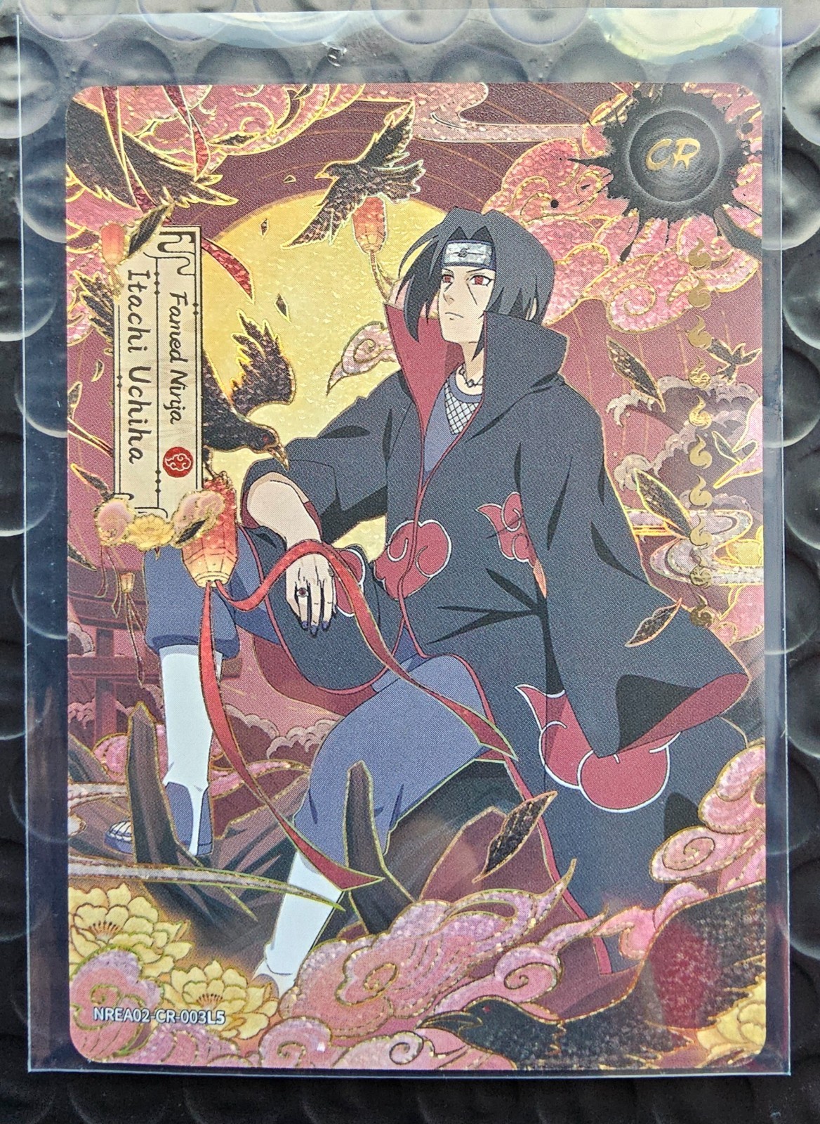 KAYOU Naruto Itachi Uchiha CR Holo English Earth Scroll Series 2 NREA02-CR-003L5