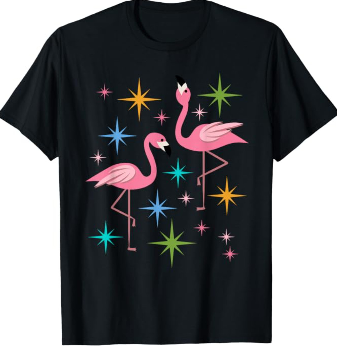 Vintage Retro Mid-Century Modern Flamingoes T-Shirt