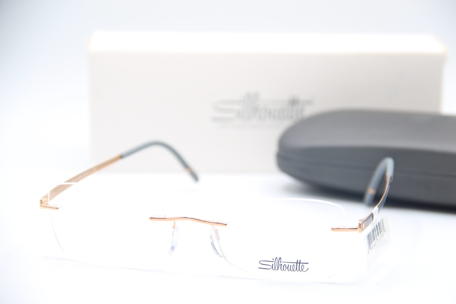 NEW SILHOUETTE SPX 5529 HC 6520 GOLD GREY AUTHENTIC FRAMES EYEGLASSES 52-19