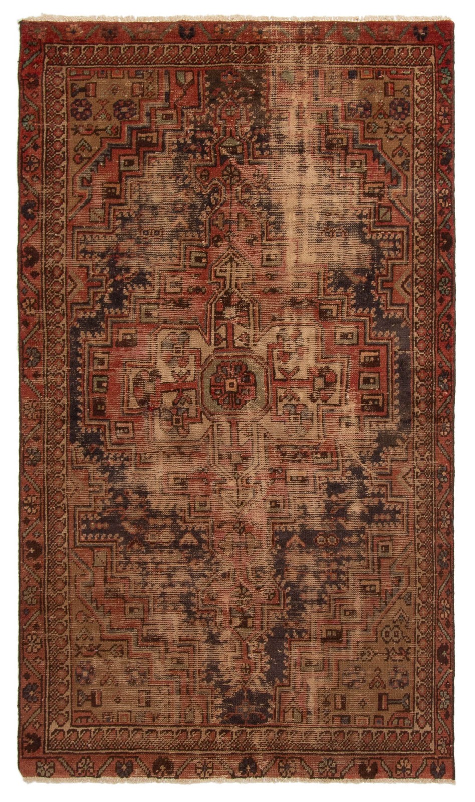 Vintage Hand-Knotted Area Rug 3\'11\