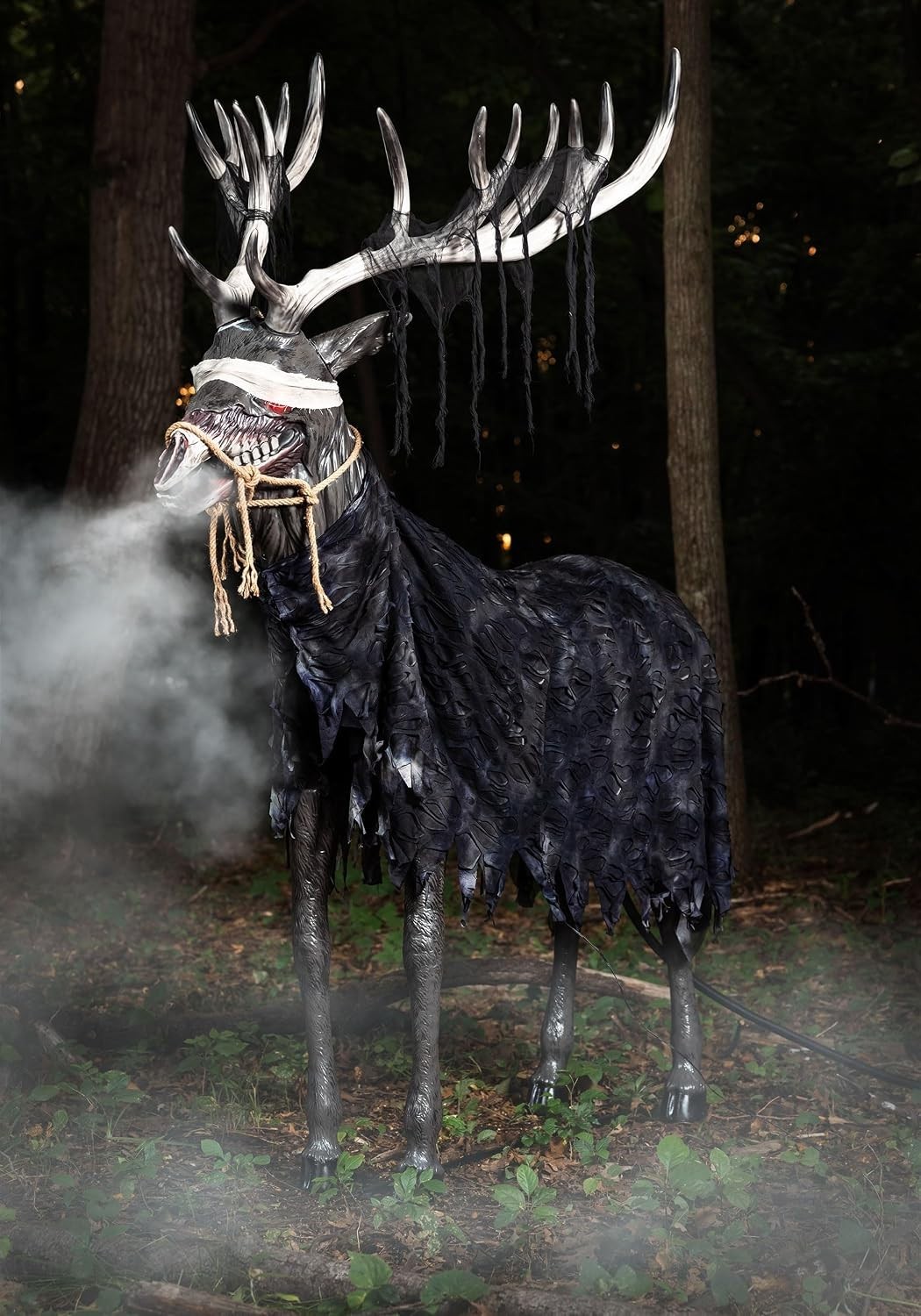 7 FT ANIMATED UNDEAD STAG ANIMATRONIC HALLOWEEN PROP