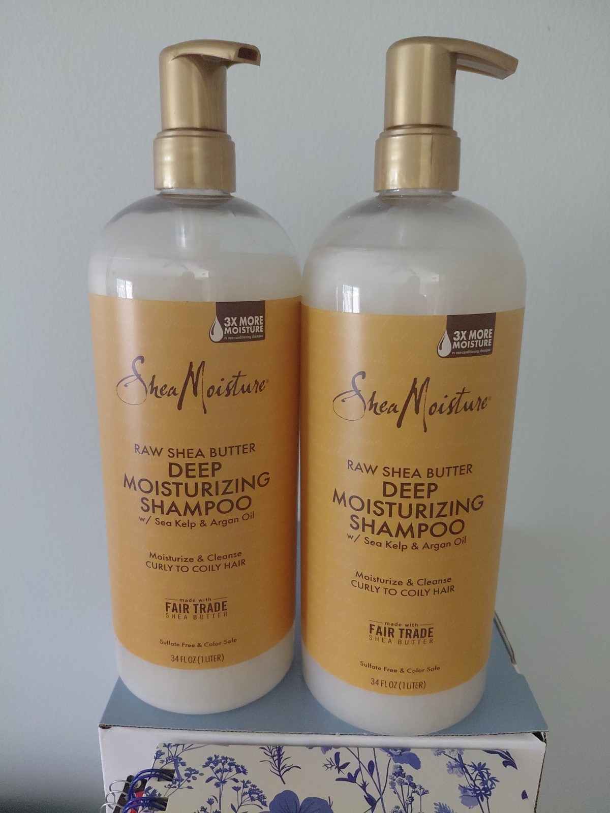 SheaMoisture Raw Shea Butter Deep Moisturizing Shampoo Bundle (2 x 34 fl.oz