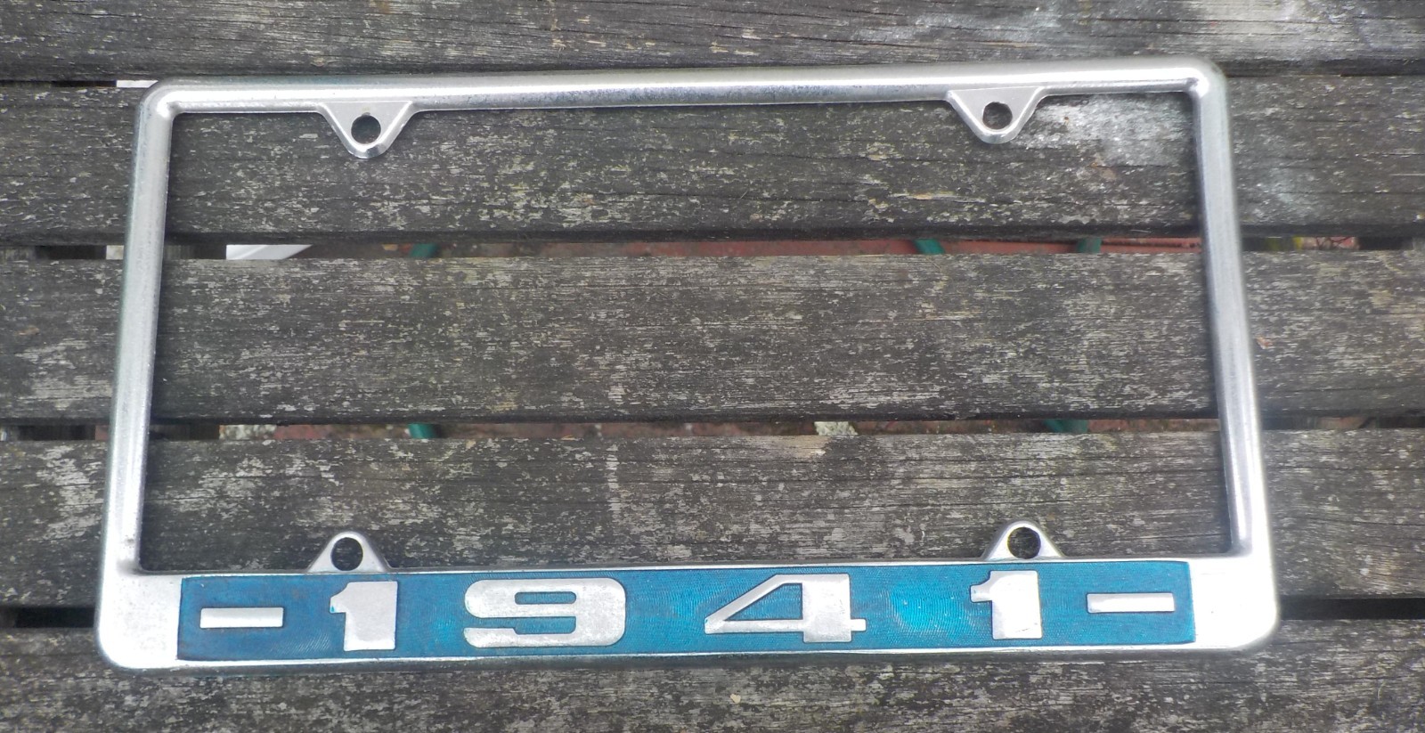 Vintage License Plate Frame 1941 Vintage License Plate Frame 1941