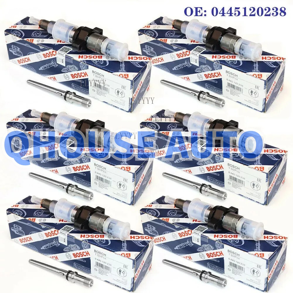 For 04-09 Dodge Ram Cummins 5.9L 6Pcs Bosch OEM Diesel Fuel Injector 0445120238