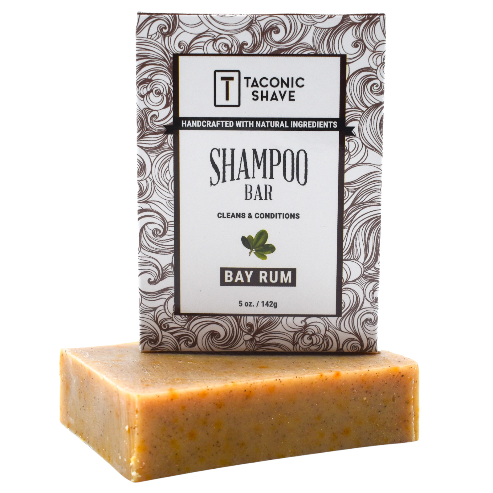Taconic Shave Bay Rum Handcrafted Shampoo Bar - 100% Natural & Organic