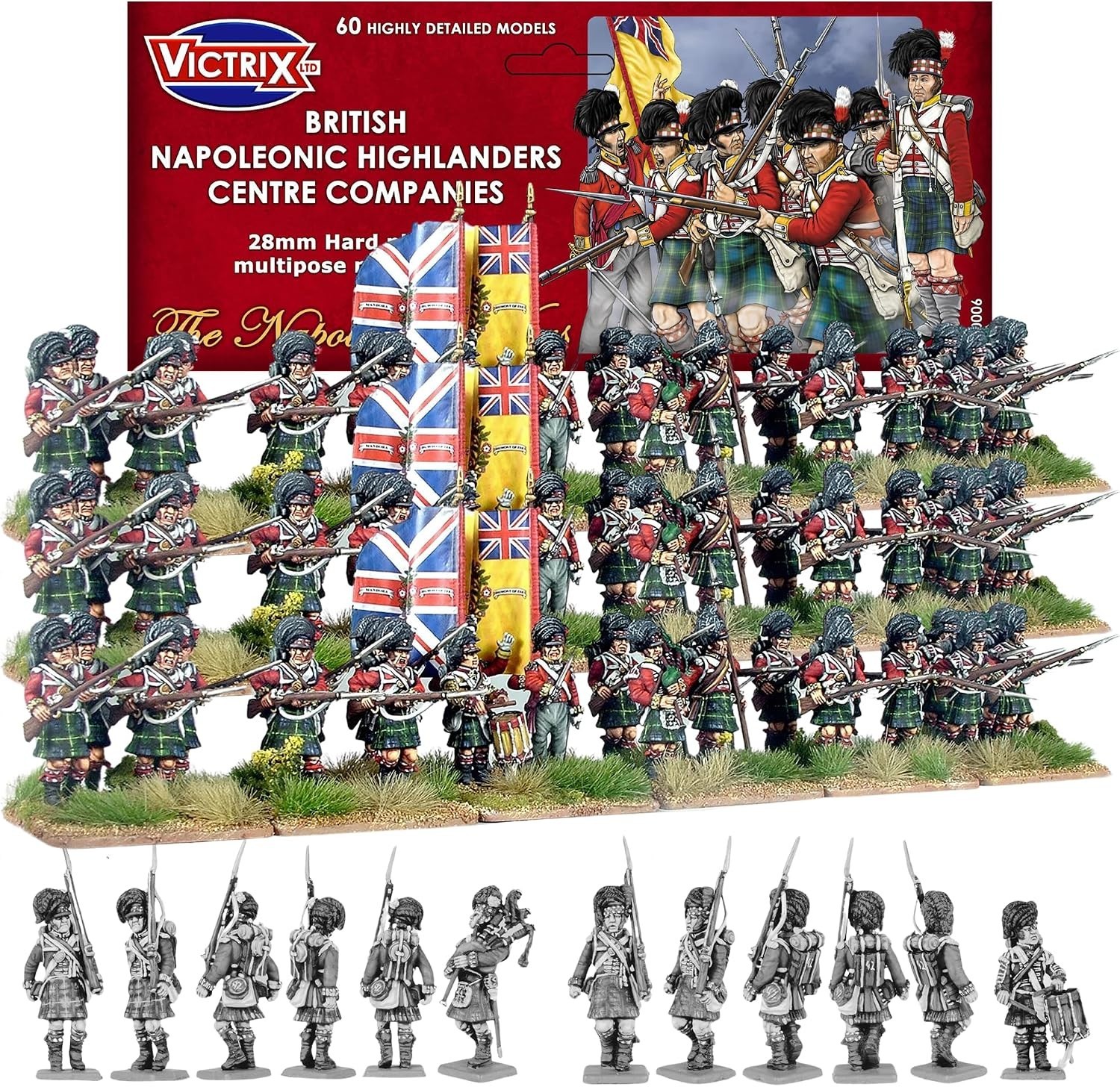 Victrix Miniatures Napoleonic War British Napoleonic Highlander Centre Companies