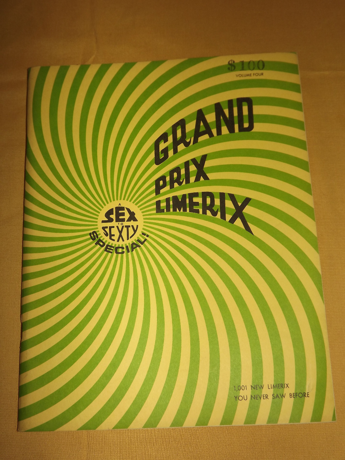 VINTAGE FUNNY WEIRD CARTOON 1966 GRAND PRIX LIMERIX VOL 4 BOOK VINTAGE FUNNY WEIRD CARTOON 1966 GRAND PRIX LIMERIX VOL 4 BOOK