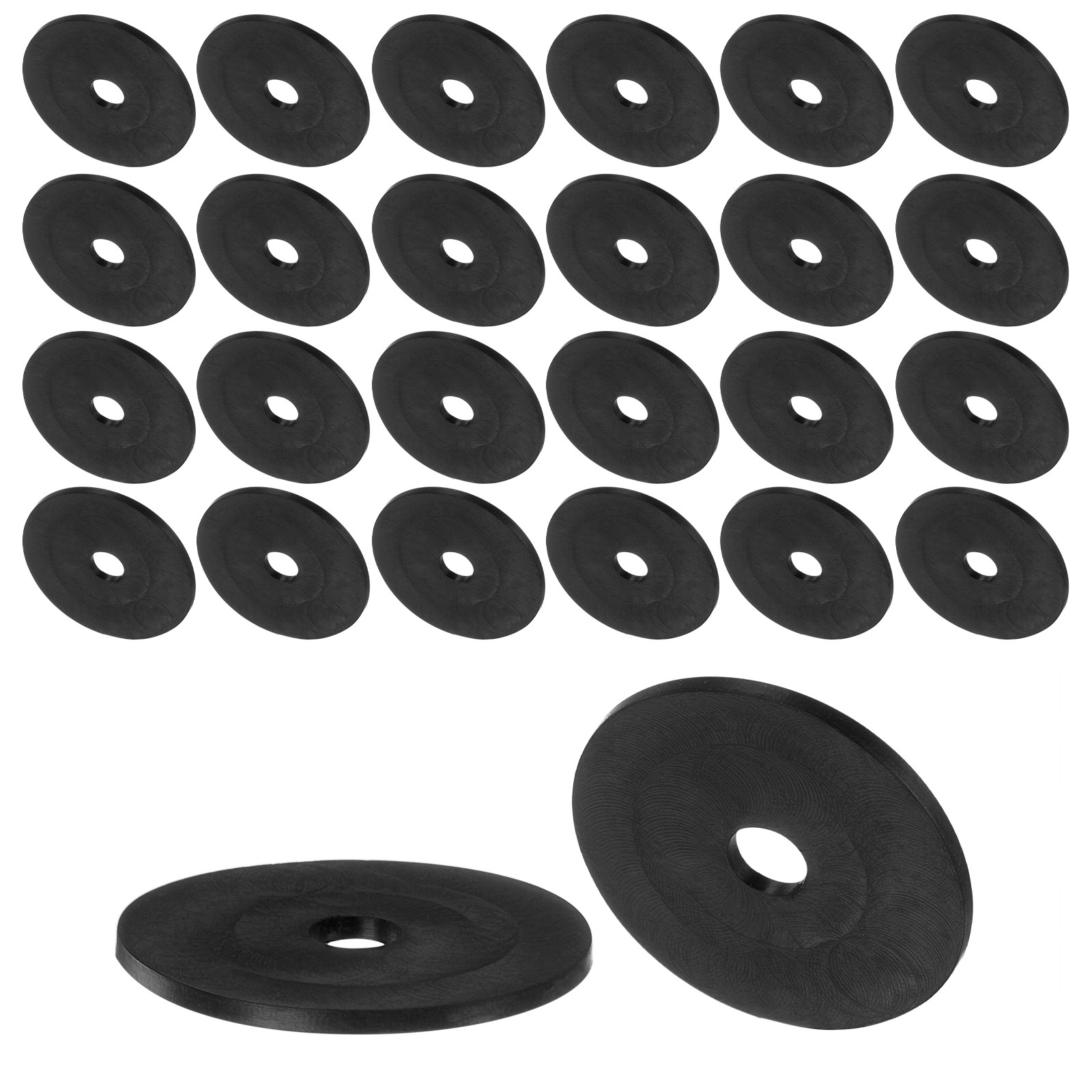 30pcs Rubber Spacers 31mm OD, 6mm ID, 1.6mm Height Round Anti Vibration Spacer
