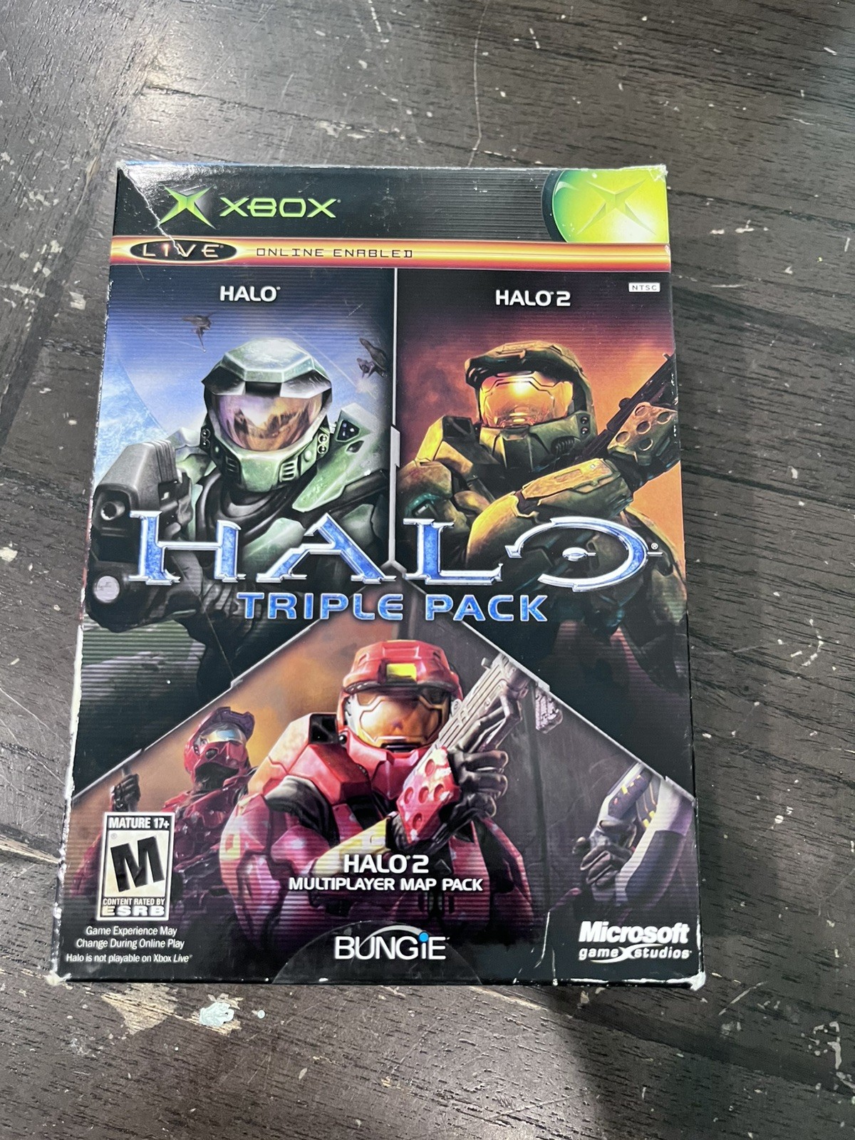 Halo Triple Pack - Complete, CIB - Halo, Halo 2, Halo 2 Map Pack - OG Xbox Halo Triple Pack - Complete, CIB - Halo, Halo 2, Halo 2 Map Pack - OG Xbox