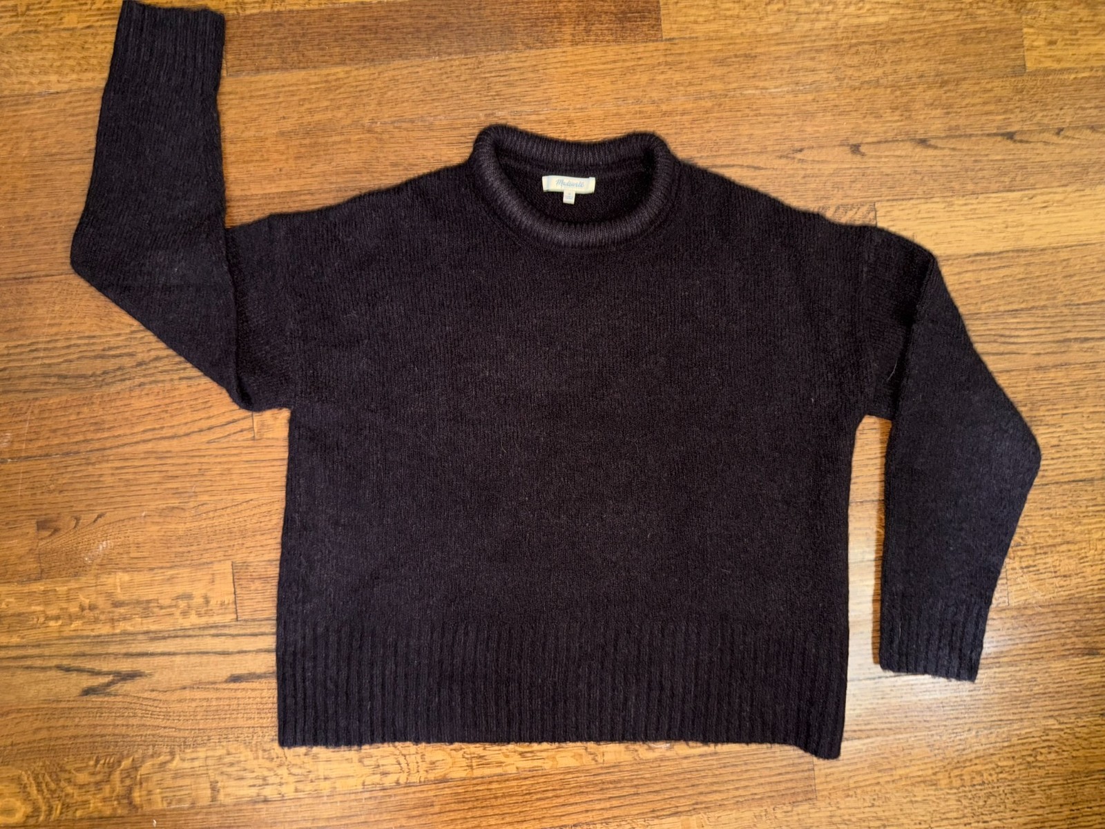 EUC - Madewell Drop Shoulder Roll Neck Pullover Sweater -MEDIUM