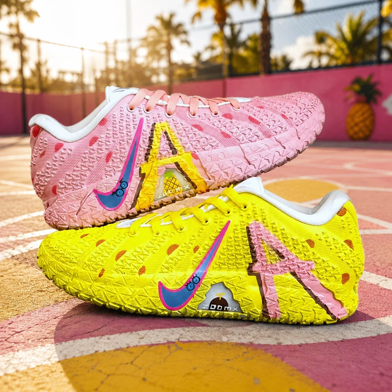 MEN Size US - Ja 3 “Spongebob & Patrick” Yellow Pink