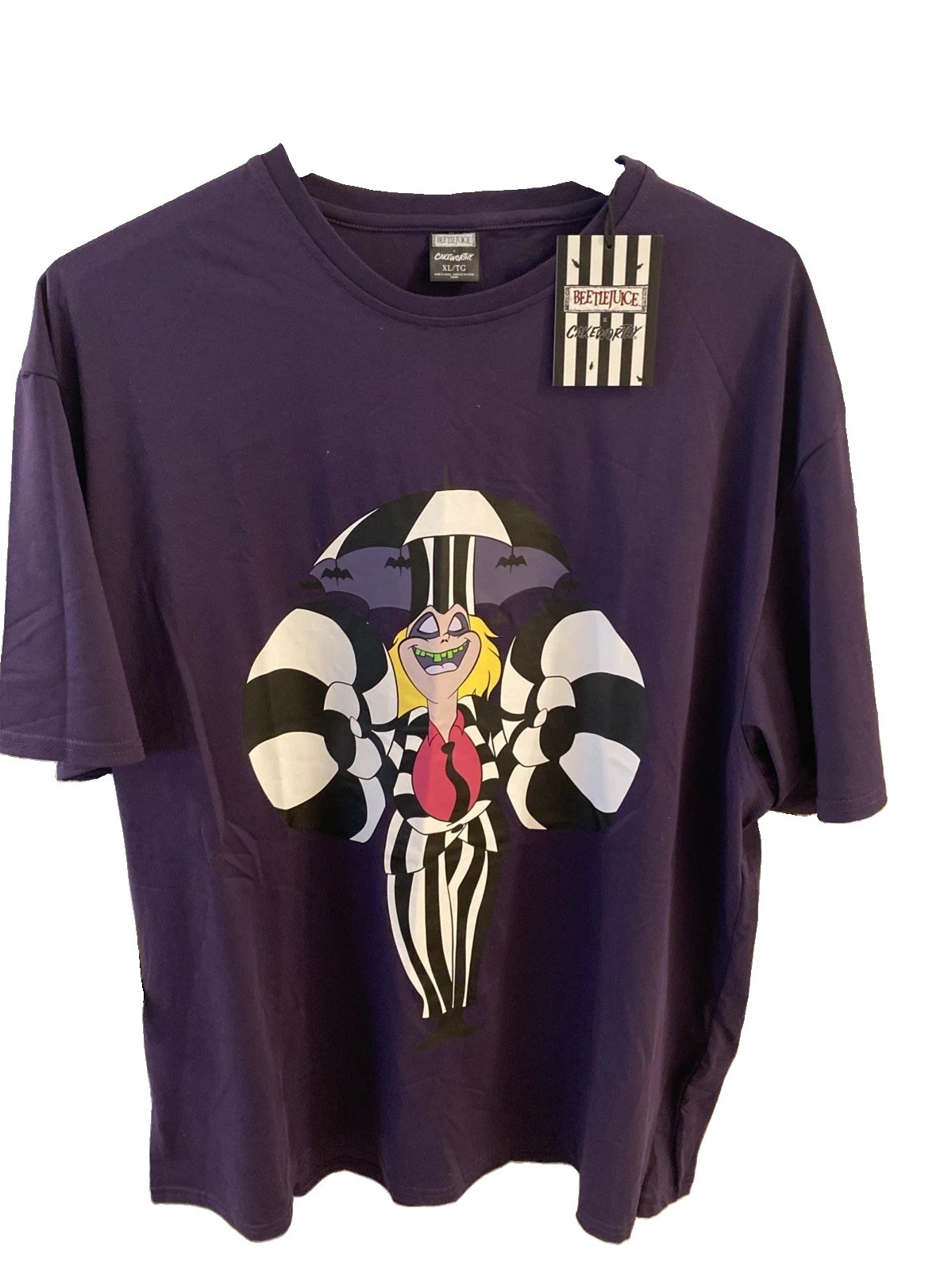 Cakeworthy X Beetlejuice  “It’s Showtime”  T-Shirt /Dress New with tags  XL