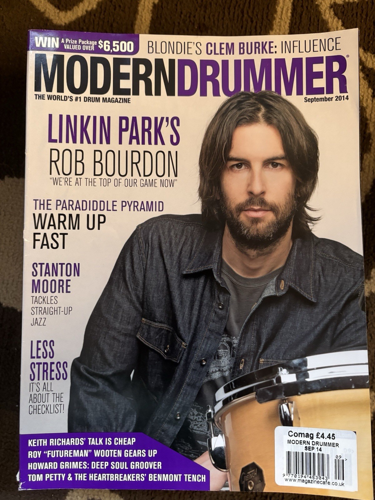 Modern Drummer Magazine September 2014 Rob Bourdon Modern Drummer Magazine September 2014 Rob Bourdon