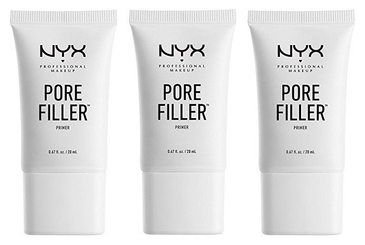 Pack 3 NYX Cosmetics Pore Filler Foundation, Face Primer Makeup Base 0.67oz