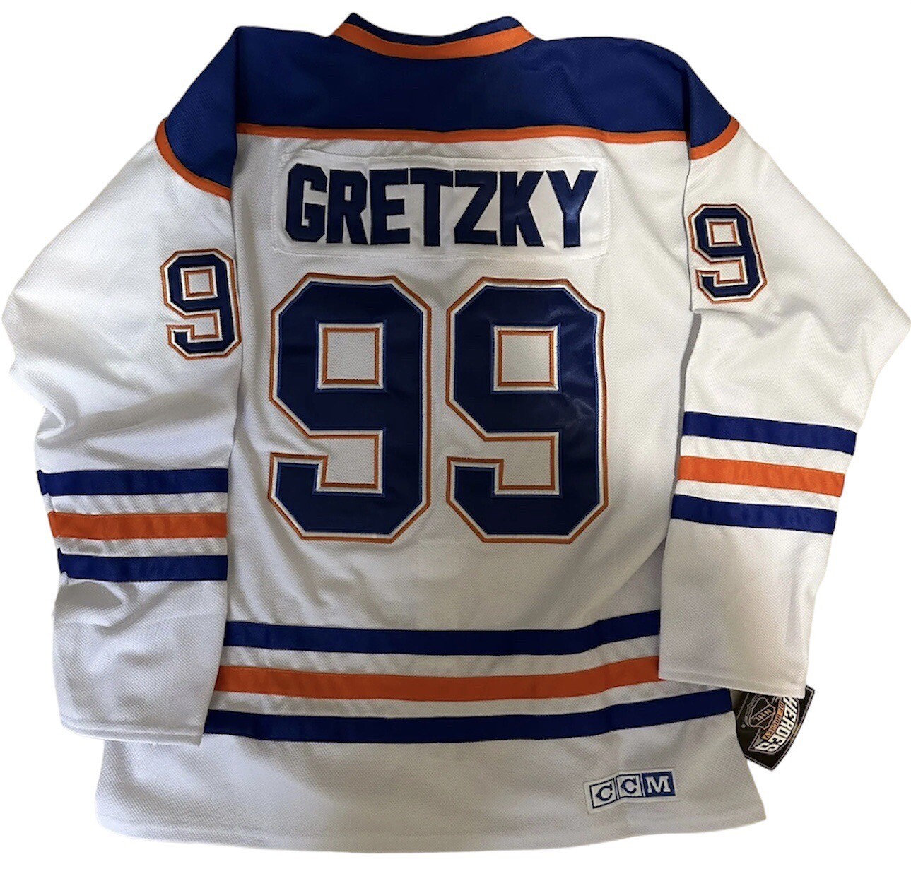 Wayne Gretzky Edmonton Oilers CCM Throwback Jersey - White (Men\'s Sizes)