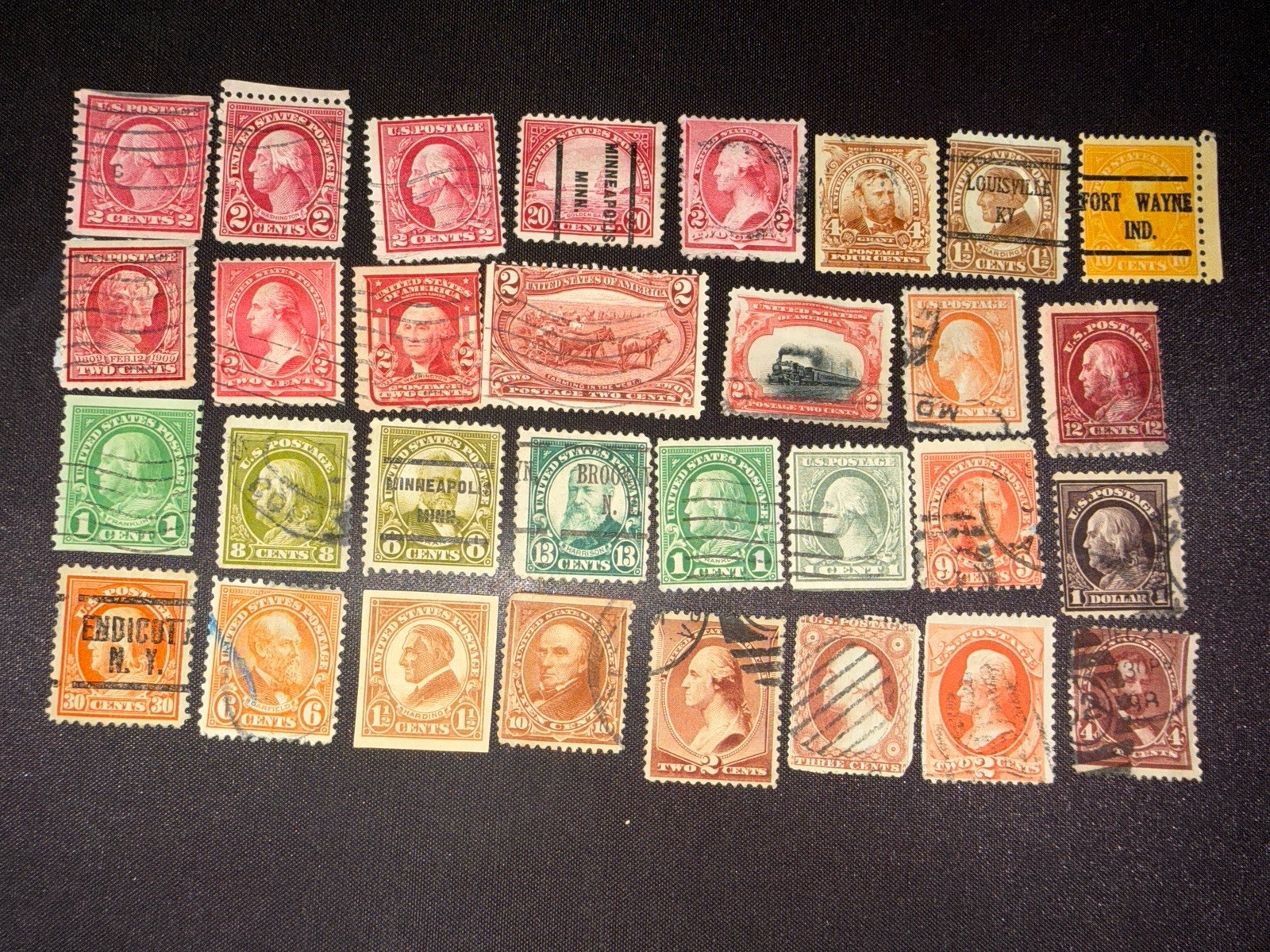 1800s and 1900s U.S. Stamp Collection Lot - 339 Stamps