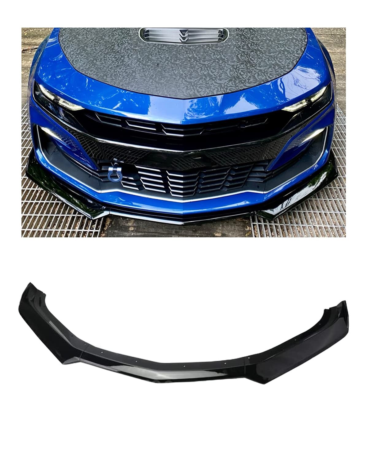 3PCS Front Bumper Lip Spoiler Diffuser Splitter