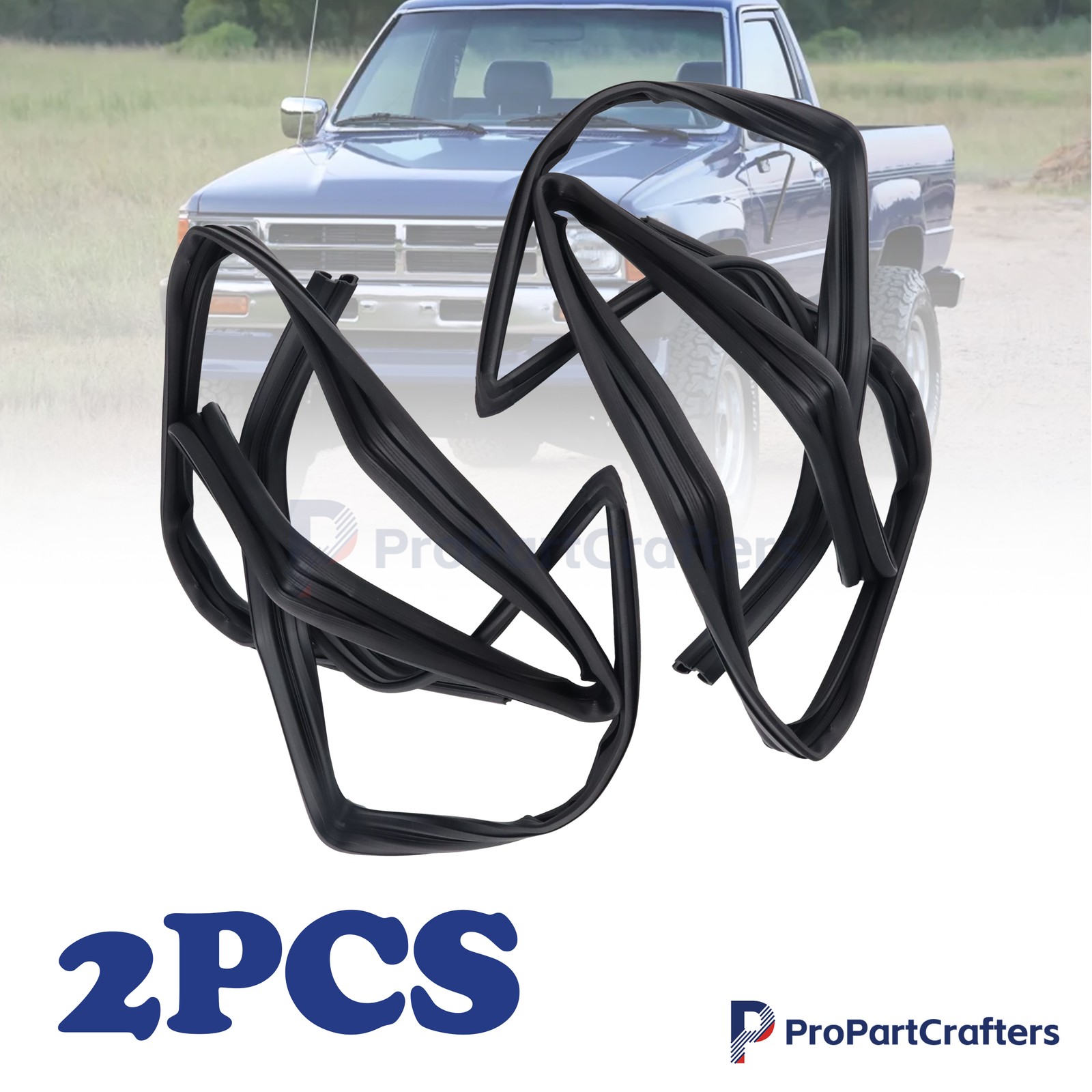 Glass Window Rubber Channel Felt Run For Toyota Hilux SR5 Pickup LN65 LN56 LN50