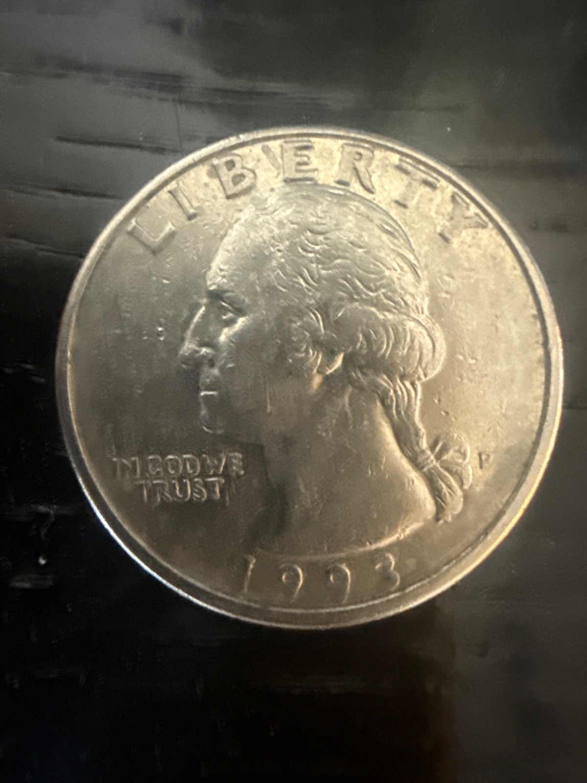 1993 P Washington Quarter Coin IN COD WE TRUST Rare 1993 P Washington Quarter Coin IN COD WE TRUST Rare