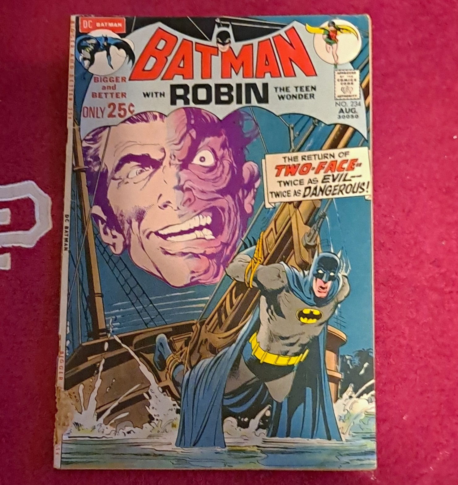 DC Comics Batman #234 Aug 1971 Robin Two-Face The Return of Two-Face