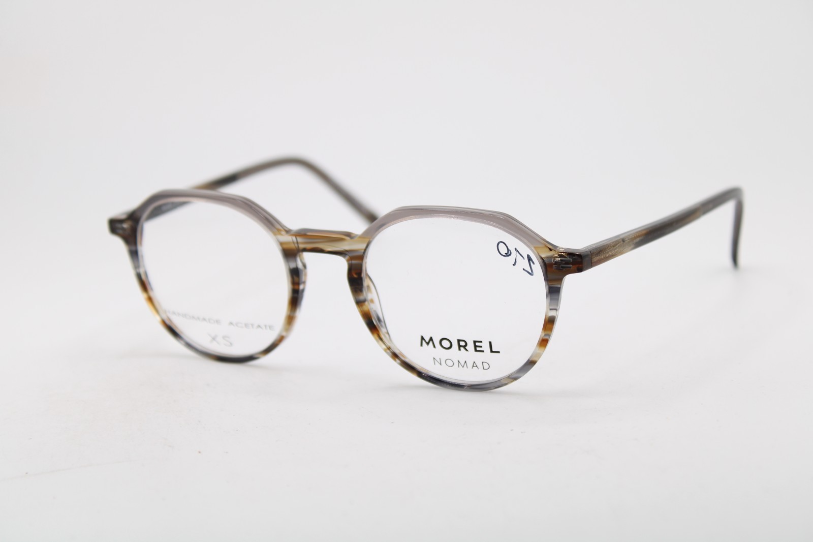 NEW MOREL NOMAD 40154N MG02 GRAY BROWN HORN AUTHENTIC FRAMES EYEGLASSES 46-19 K1