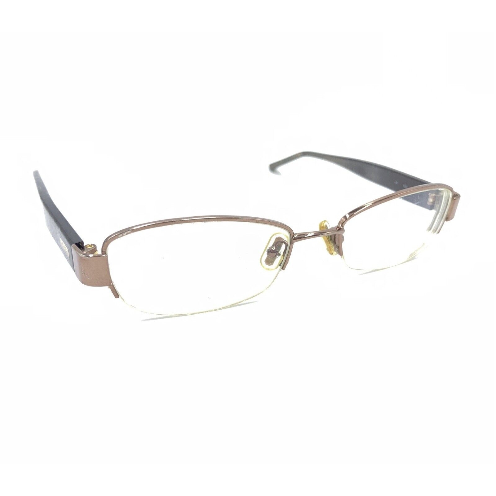 Coach Laverne 247 Tan Brown Half Rim Eyeglasses Frames 50-18 135 Women Designer