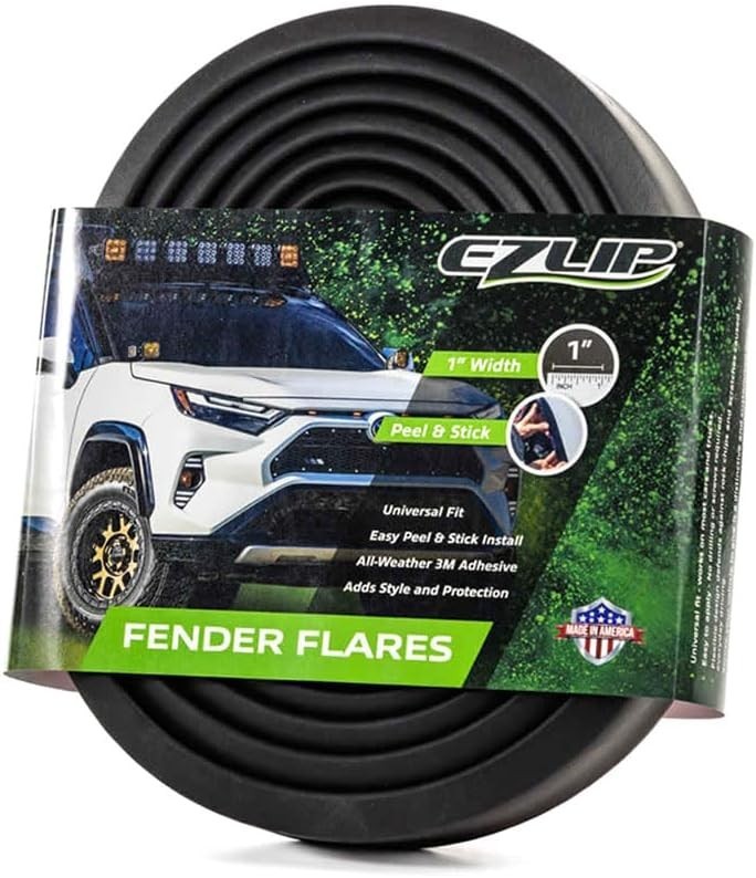 EZ Flares - Self-Adhesive 1-inch Rubber Fender Flares for Street and Offroad Use
