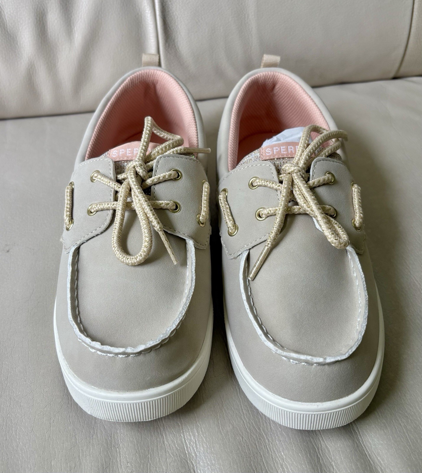 SPERRY Banyan/Linen SOK167768 For Big Girl Size 6M Color Ivory