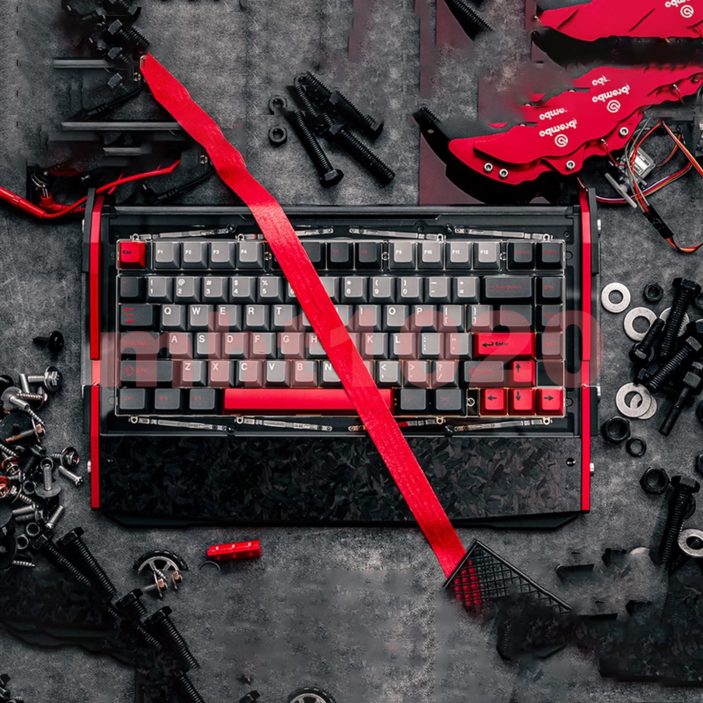 New Angry Miao Black Diamond 75 RT mechanical keyboard black red / delivery fast