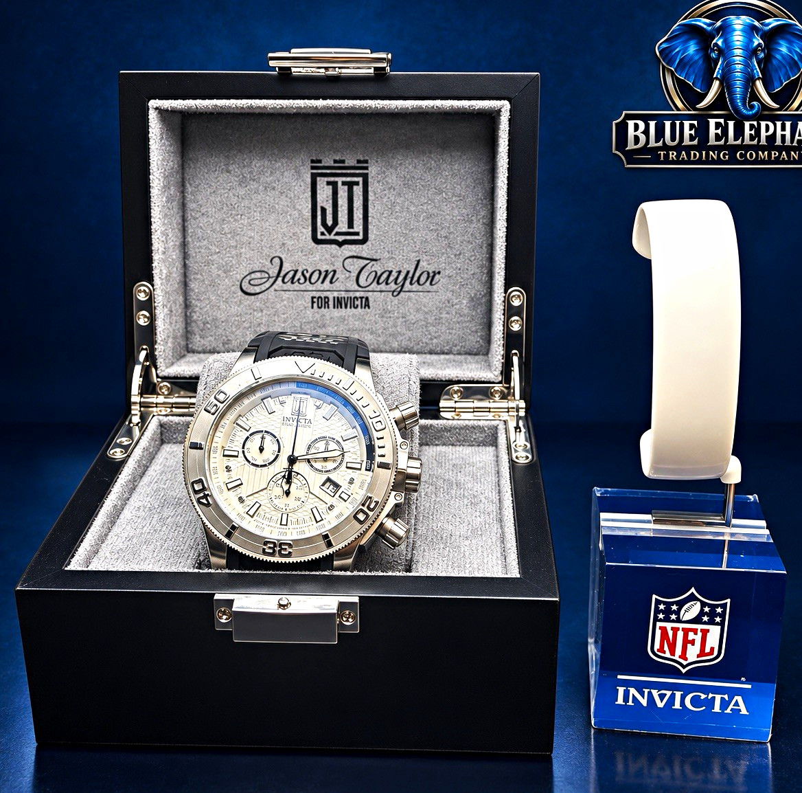 Invicta 51305 Jason Taylor JT Maltic 52mm Chronograph 18/99 NFL Stand New
