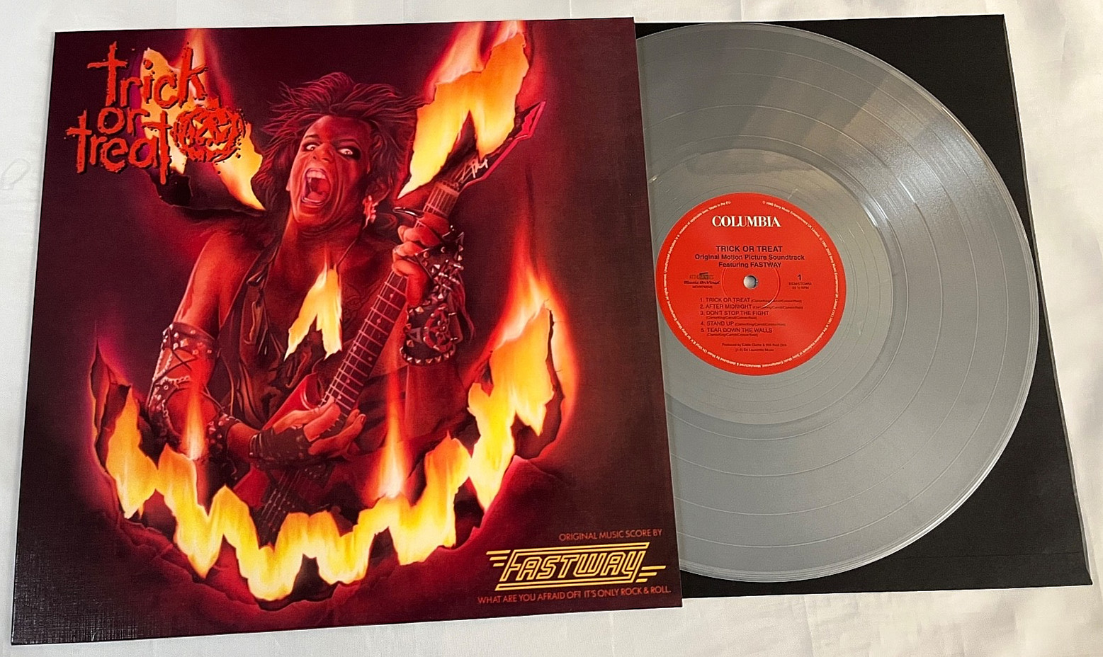 Trick Or Treat - FASTWAY OST 180G Silver Vinyl Gene Simmons Ozzy MOV #559 NEW