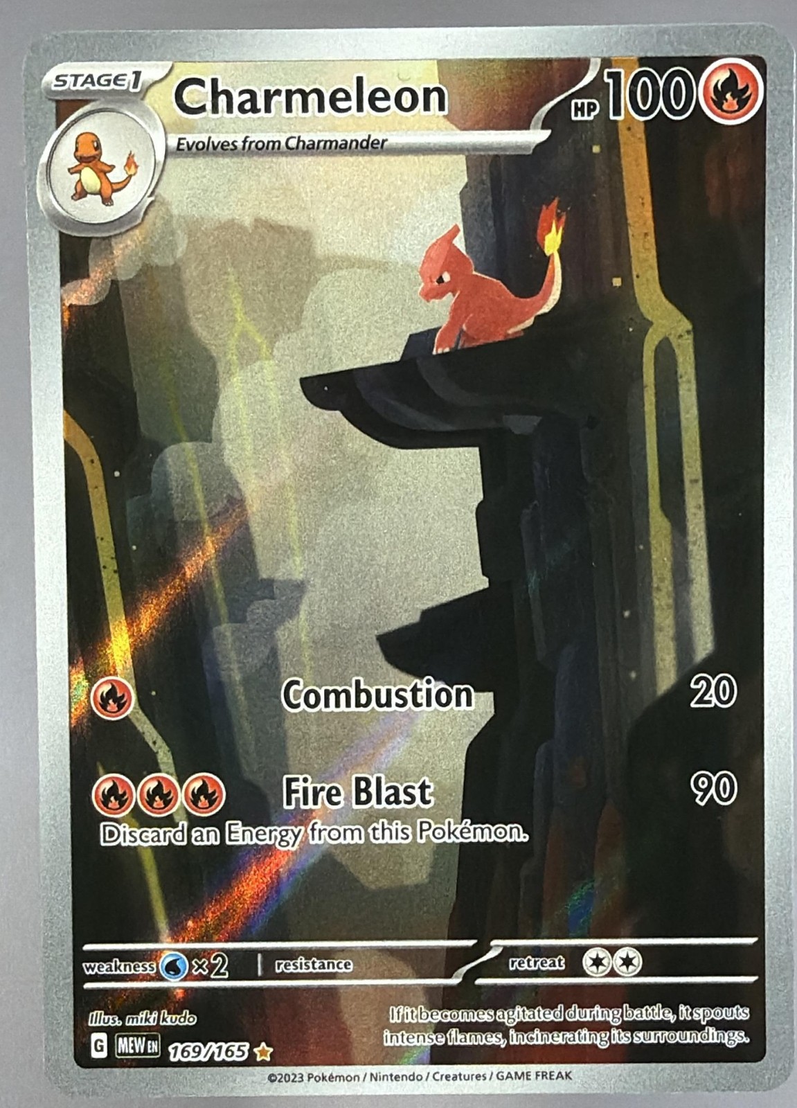 2023 Pokemon SV 151 Charmeleon Illustration Rare #169/165 NM