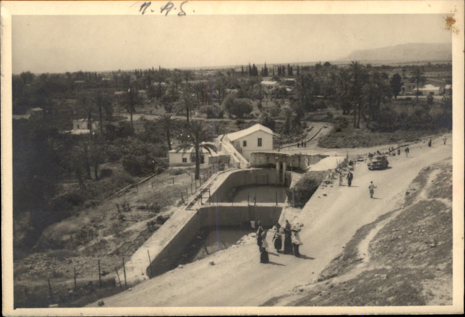 Jericho Elisha's Fountain c1930s-40s Real Photo Vintage Postcard bhn Jericho Elisha's Fountain c1930s-40s Real Photo Vintage Postcard bhn